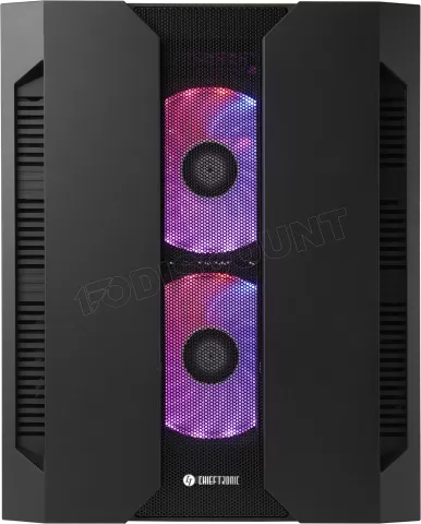 Photo de Boitier Cube Micro ATX Chieftec Chieftronic M2 RGB avec panneaux vitrés (Noir)
