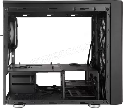Photo de Boitier Cube Micro ATX Chieftec Chieftronic M2 RGB avec panneaux vitrés (Noir)