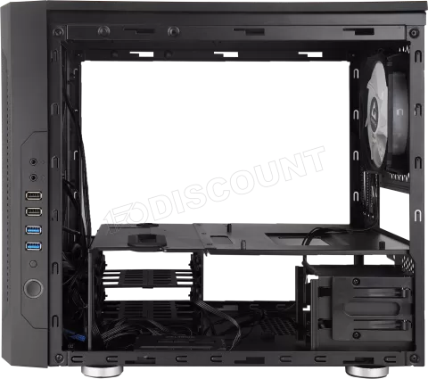 Photo de Boitier Cube Micro ATX Chieftec Chieftronic M2 RGB avec panneaux vitrés (Noir)