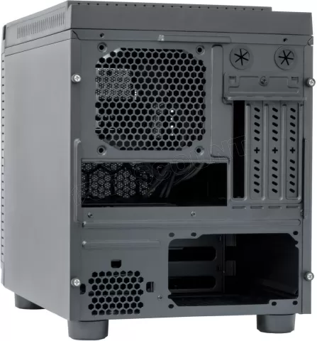 Photo de Boitier Cube Micro ATX Chieftec Gamer CI-01B avec fenêtre (Noir)