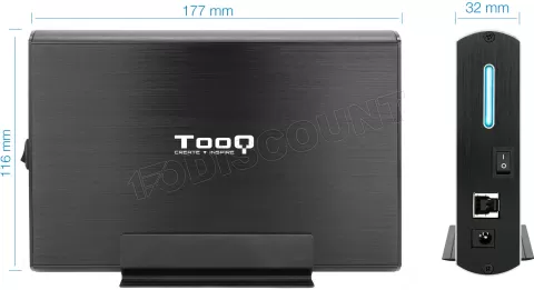 Photo de Boitier externe USB 3.1 TooQ TQE-3530 - S-ATA 3,5" (Noir)