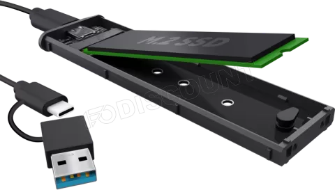 Photo de Boitier externe USB 3.2 Trust - NVMe M.2 (Noir)