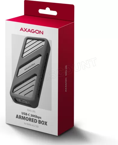 Photo de Boitier externe USB-C 3.2 Axagon EEM2-20G - NVMe M.2 Type 2280 (Noir)