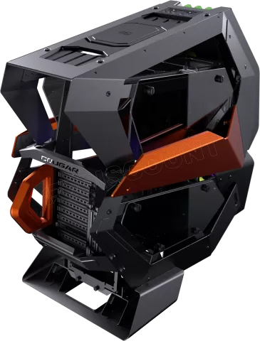 Photo de Boitier Grand Tour ATX Cougar Conquer 2 RGB avec panneaux vitrés (Noir/Orange)