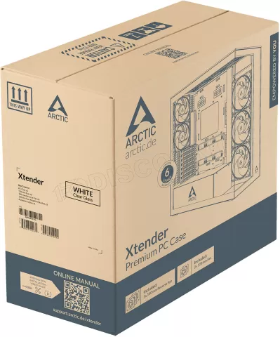 Photo de Boitier Grand-Tour E-ATX Arctic Xtender RGB avec panneaux vitrés (Blanc)