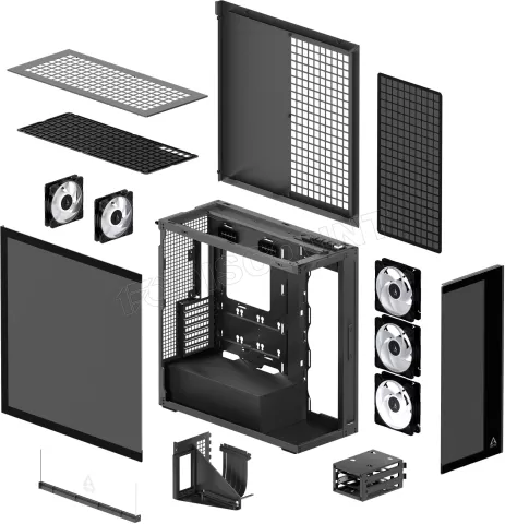 Photo de Boitier Grand-Tour E-ATX Arctic Xtender VG Tinted RGB avec panneaux vitrés (Noir)