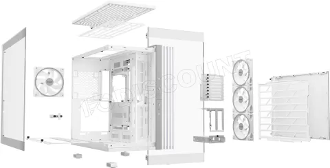 Photo de Boitier Grand Tour E-ATX be quiet! Light Base 900 FX RGB avec panneaux vitrés (Blanc)