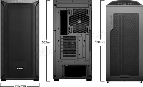 Photo de Boitier Grand Tour E-ATX be quiet! Shadow Base 800 avec panneau vitré (Noir)