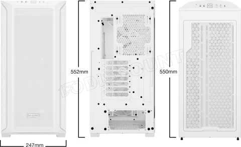 Photo de Boitier Grand Tour E-ATX be quiet! Shadow Base 800 FX RGB avec panneau vitré (Blanc)
