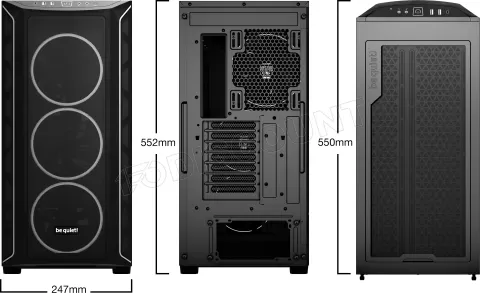 Photo de Boitier Grand Tour E-ATX be quiet! Shadow Base 800 FX RGB avec panneau vitré (Noir)