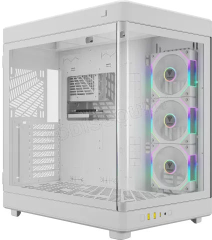 Photo de Boitier Grand Tour E-ATX Gamdias Neso P1 Pro avec panneaux vitrés (Blanc)