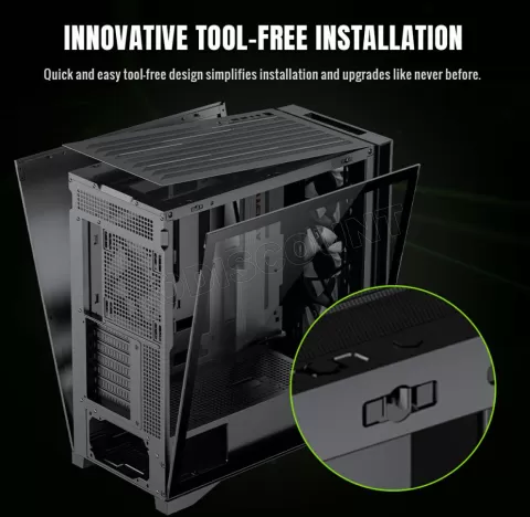 Photo de Boitier Grand Tour E-ATX Gamemax Leader 2 RGB avec panneau vitré (Noir)