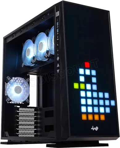 Photo de Boitier Grand Tour E-ATX InWin 309 Gaming Edition avec panneau vitré (Noir)