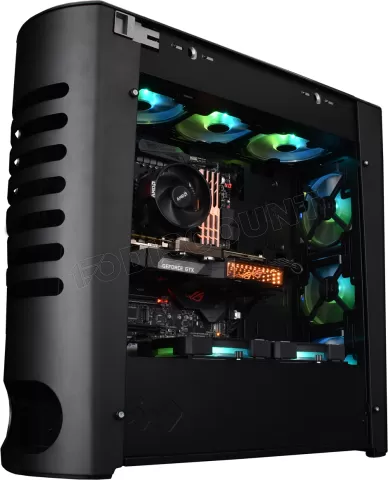 Photo de Boitier Grand Tour E-ATX InWin 915 RGB avec panneau vitré (Noir)