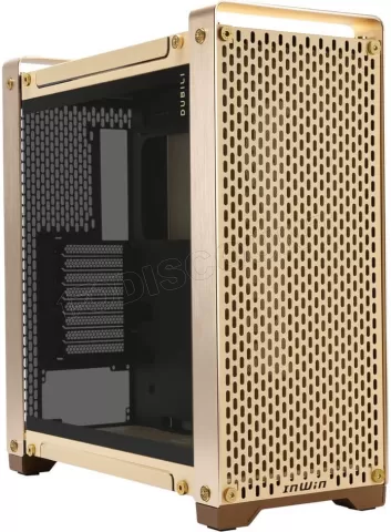 Photo de Boitier Grand Tour E-ATX InWin Dubili DIY avec panneau vitré (Or)