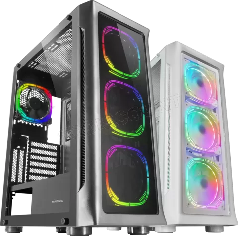 Photo de Boitier Grand Tour E-ATX Mars Gaming MC-Neo RGB avec panneau vitré (Noir)