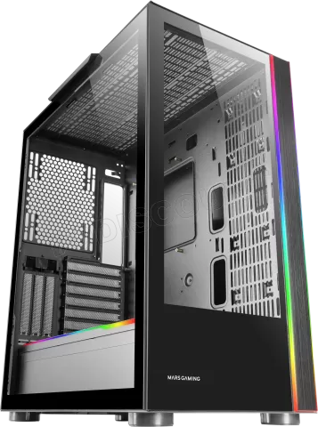 Photo de Boitier Grand Tour E-ATX Mars Gaming MC-Ultra RGB avec panneaux vitrés (Noir)