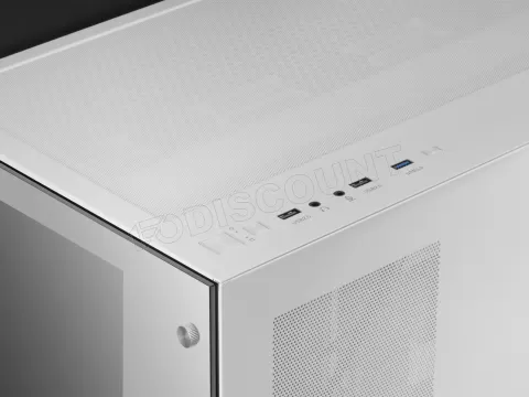 Photo de Boitier Grand Tour E-ATX Mars Gaming MCV3 avec panneaux vitrés (Blanc)