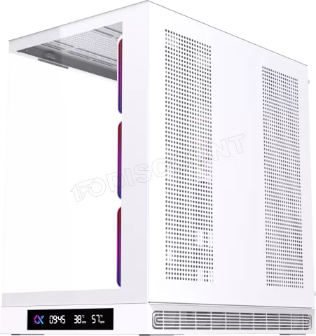 Photo de Boitier Grand Tour E-ATX Xigmatek Cloud Digital avec panneaux vitrés (Blanc)