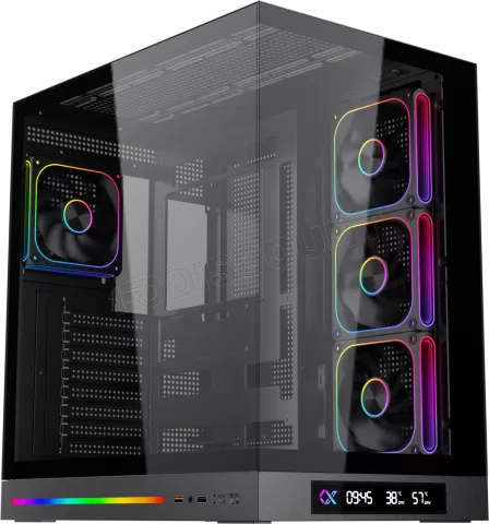 Photo de Boitier Grand Tour E-ATX Xigmatek Cloud Digital avec panneaux vitrés (Noir)