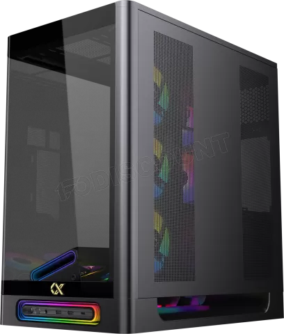 Photo de Boitier Grand-Tour E-ATX Xigmatek Heaven Air RGB avec panneaux vitrés (Noir)