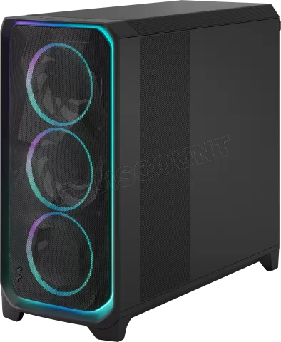Photo de Boitier Grand Tour EE-ATX Fractal Design Meshify 3 XL Ambience Pro RGB avec panneau vitré (Noir)