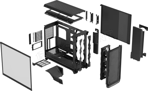 Photo de Boitier Grand Tour EE-ATX Fractal Design Meshify 3 XL avec panneau vitré (Noir)