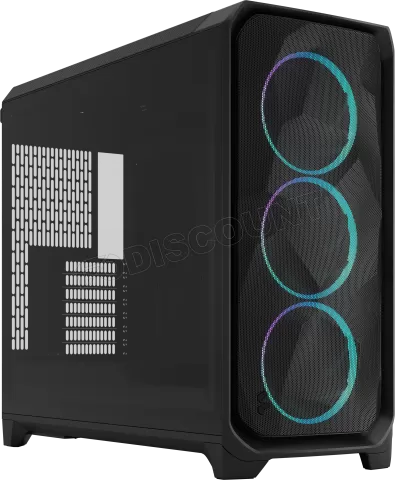 Photo de Boitier Grand Tour EE-ATX Fractal Design Meshify 3 XL RGB avec panneau vitré (Noir)