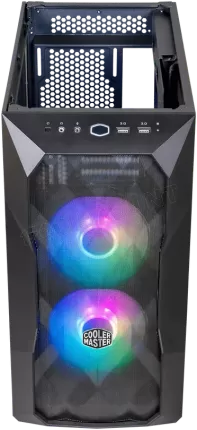 Photo de Boitier Micro ATX Cooler Master MasterBox TD300 Mesh RGB avec panneau vitré (Noir)