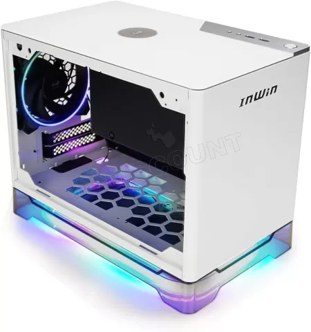 Photo de Boitier Mini ITX InWin A1 Plus RGB + alimentation 650W (Blanc)