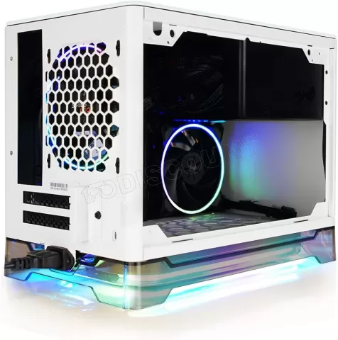 Photo de Boitier Mini ITX InWin A1 Plus RGB + alimentation 650W (Blanc)