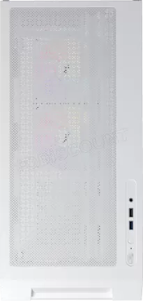 Photo de Boitier Mini Tour Micro ATX 1stPlayer AU6 ARGB avec panneaux vitrés (Blanc)