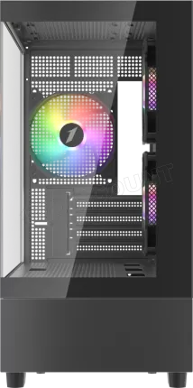 Photo de Boitier Mini Tour Micro ATX 1stPlayer Mi5 RGB avec panneaux vitrés (Noir)