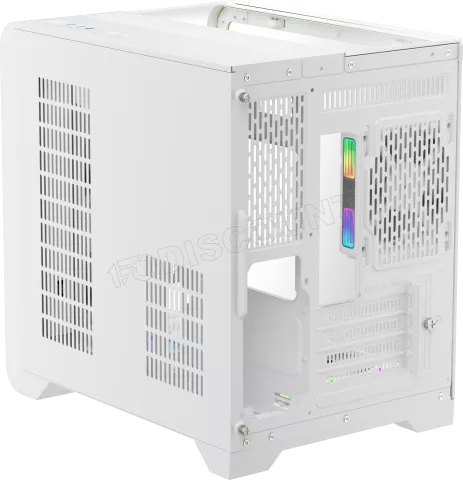 Photo de Boitier Mini Tour Micro ATX 1stPlayer RT5 RGB avec panneaux vitrés (Blanc)
