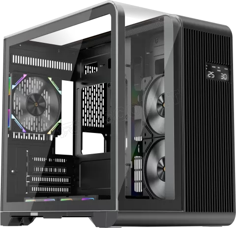 Photo de Boitier Mini Tour Micro ATX 1stPlayer RT5 RGB avec panneaux vitrés (Noir)