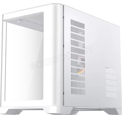 Photo de Boitier Mini Tour Micro ATX 1stPlayer UView 6 RGB avec panneaux vitrés (Blanc)