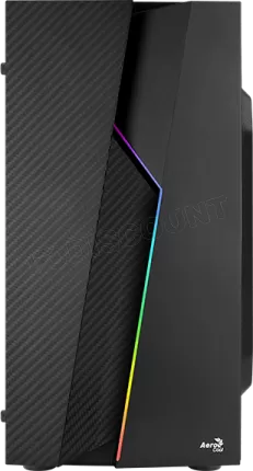 Photo de Boitier Mini Tour Micro ATX AeroCool Bolt Mini Tempered Glass RGB avec panneau vitré (Noir)