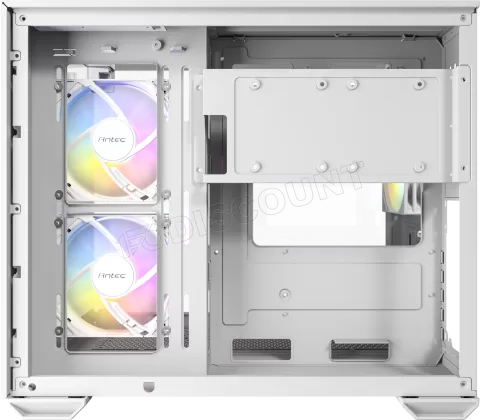 Photo de Boitier Mini Tour Micro-ATX Antec CX600M Trio RGB avec panneaux vitrés (Blanc)