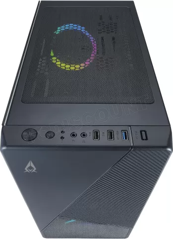 Photo de Boitier Mini Tour Micro ATX Azza Noir RGB avec panneau vitré (Noir)