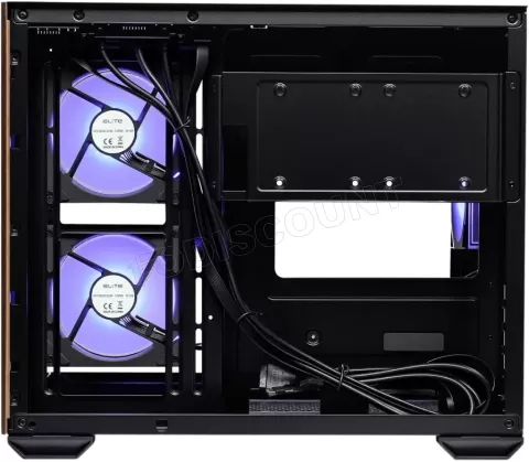 Photo de Boitier Mini Tour Micro ATX Cooler Master Elite 481 Wood avec panneau vitré (Noir)