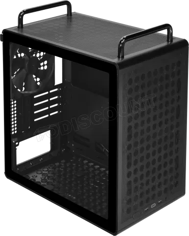Photo de Boitier Mini Tour Micro ATX Cooler master Qube 340 avec panneau vitré (Noir)