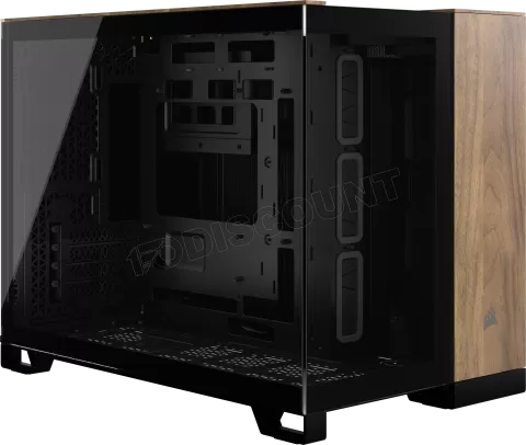 Photo de Boitier Mini Tour Micro ATX Corsair 2500X avec panneaux vitrés (Noir/Marron)