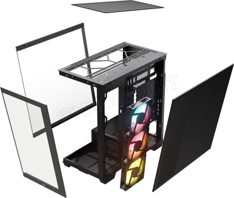 Photo de Boitier Mini Tour Micro ATX Corsair 2800X RS-R RGB avec panneaux vitrés (Noir)