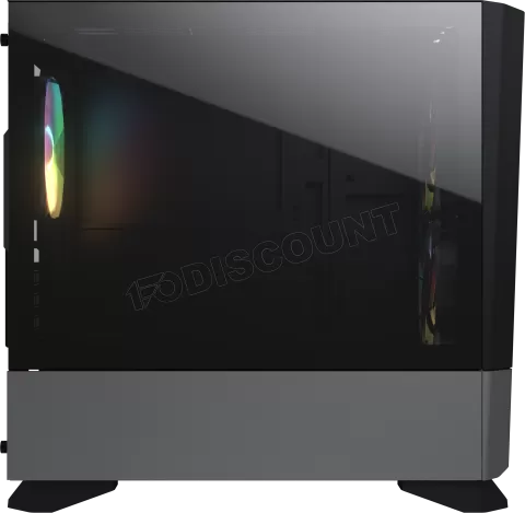 Photo de Boitier Mini Tour Micro ATX Cougar MG140 Air RGB avec panneau vitré (Noir)