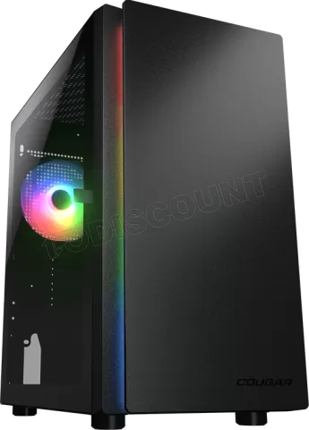 Photo de Boitier Mini Tour Micro ATX Cougar Purity RGB avec panneau vitré (Noir)