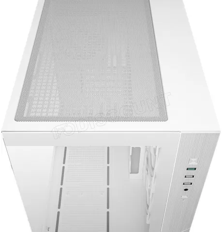Photo de Boitier Mini Tour Micro ATX DeepCool CG330 3F RGB avec panneaux vitrés (Blanc)