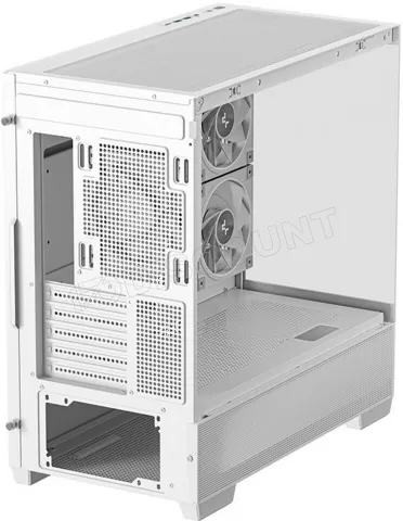 Photo de Boitier Mini Tour Micro ATX DeepCool CG380 3F RGB avec panneaux vitrés (Blanc)