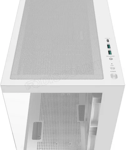 Photo de Boitier Mini Tour Micro ATX DeepCool CG380 3F RGB avec panneaux vitrés (Blanc)