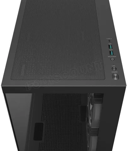 Photo de Boitier Mini Tour Micro ATX DeepCool CG380 3F RGB avec panneaux vitrés (Noir)