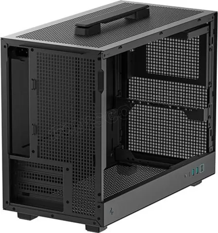 Photo de Boitier Mini Tour Micro ATX DeepCool CH160 Plus avec panneau vitré (Noir)